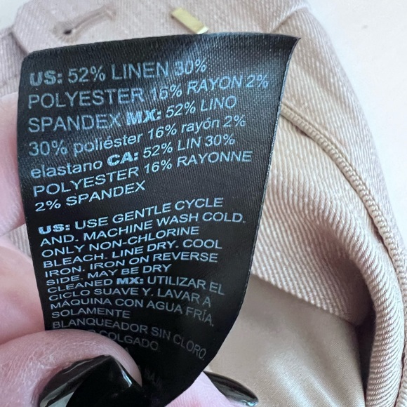 White House Black Market Tan Button-Detail Shorts - Picture 5 of 5